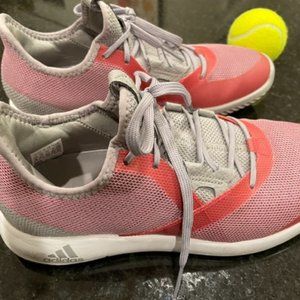 Adidas Bounce tennis shoes, Orange/grey